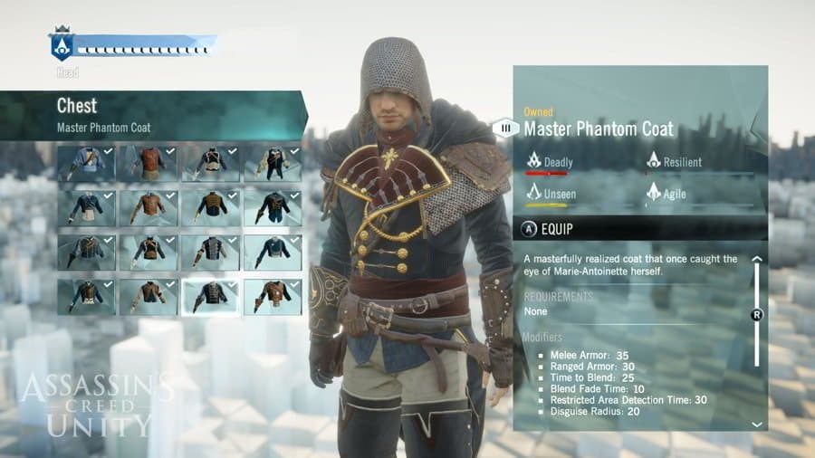 Assassin's Creed Unity Review - Customization