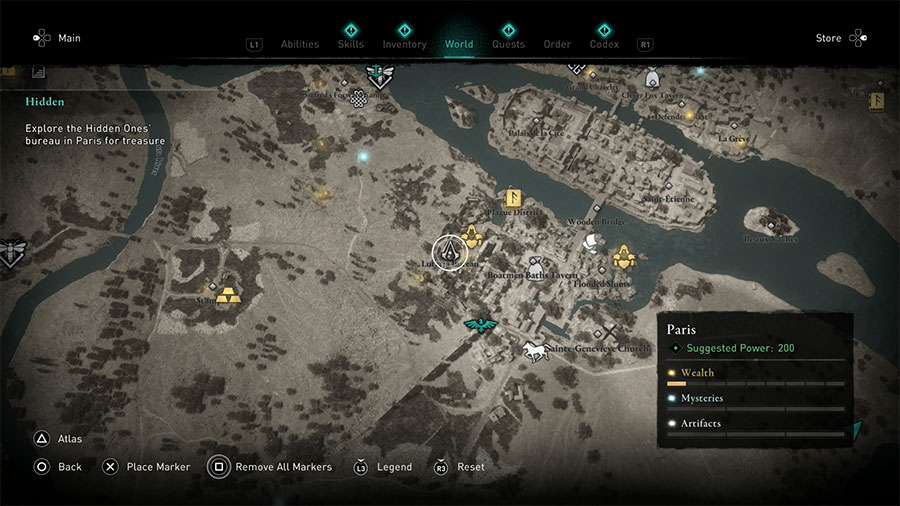 Hidden Ones Key Locations In AC Valhalla Siege Of Paris