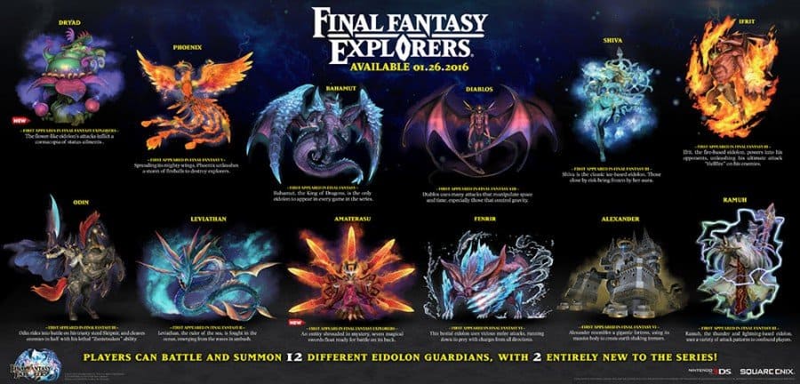 Final Fantasy Explorers Eidolons - Gamers Heroes